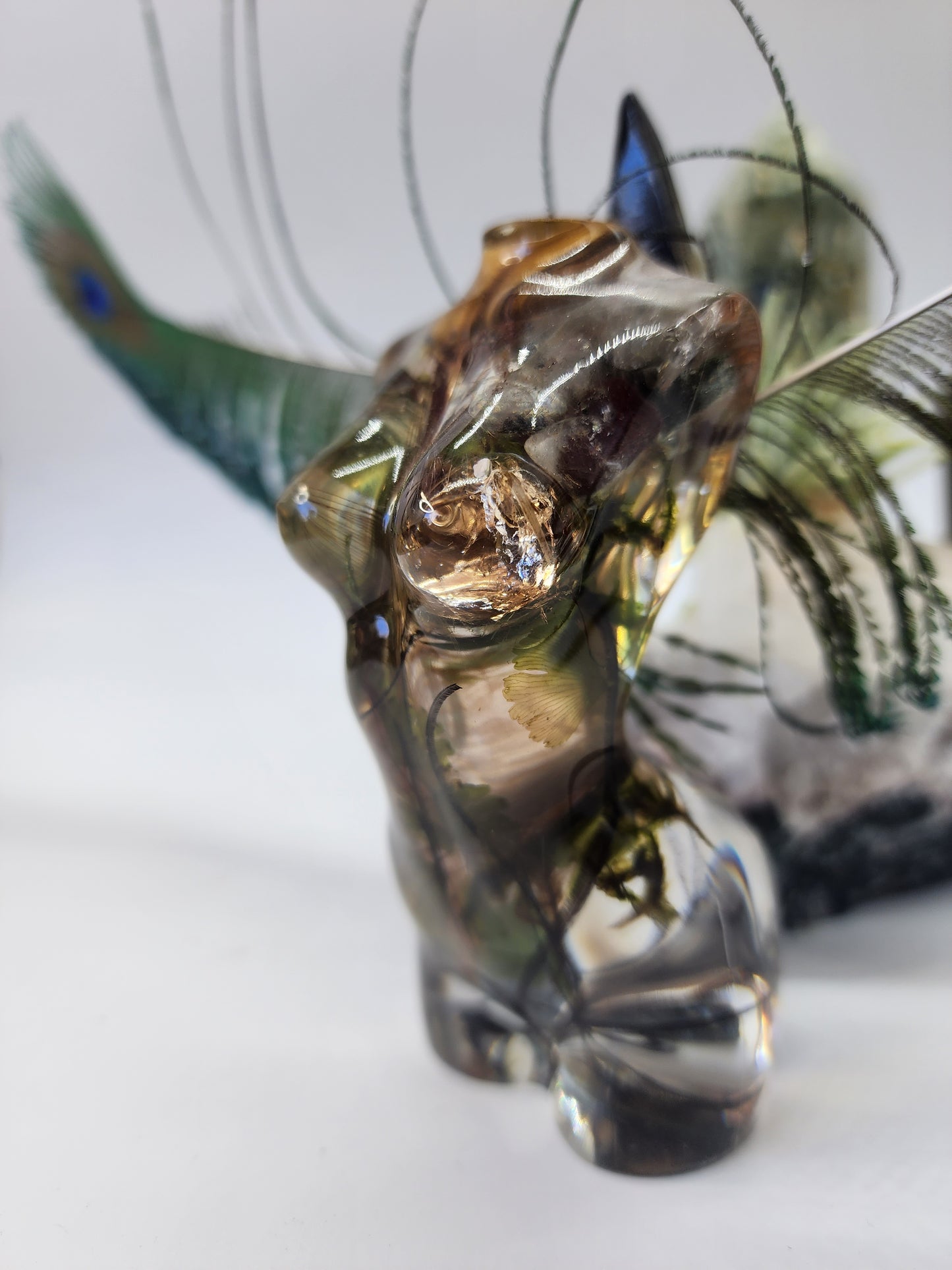 Handmade Forest-Themed Angel Figures, male and female