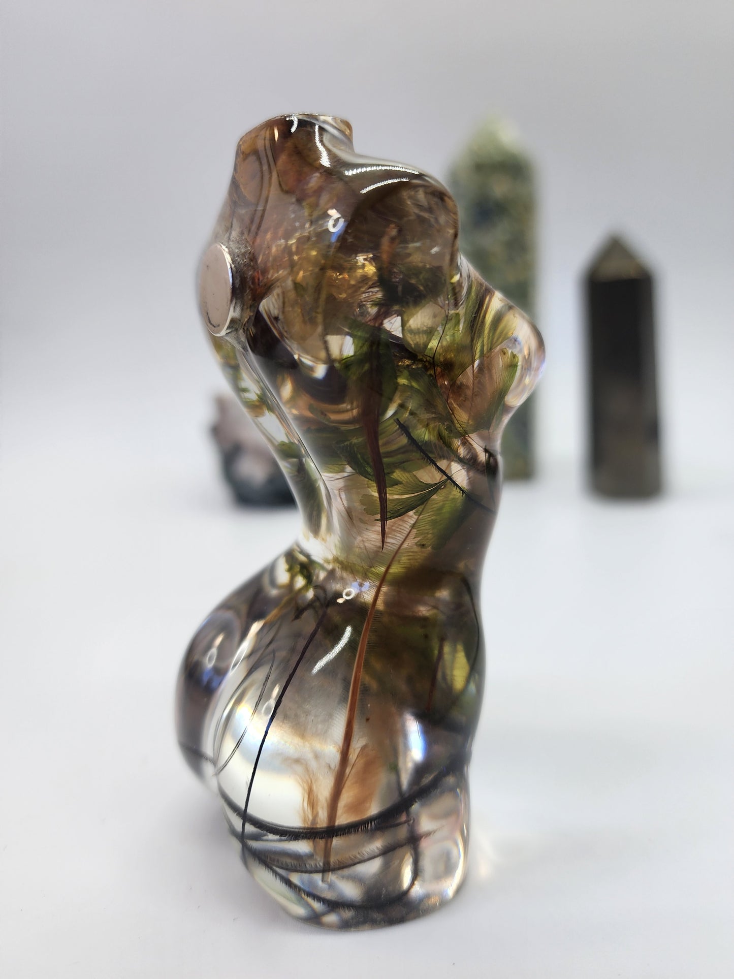 Handmade Forest-Themed Angel Figures, male and female