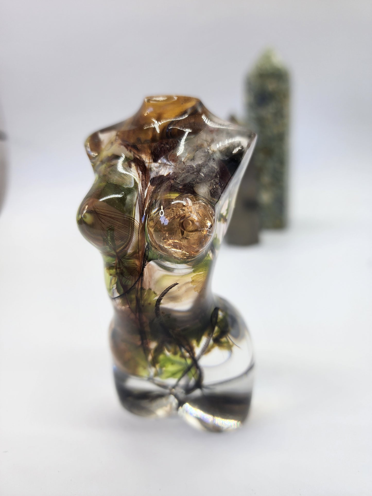 Handmade Forest-Themed Angel Figures, male and female
