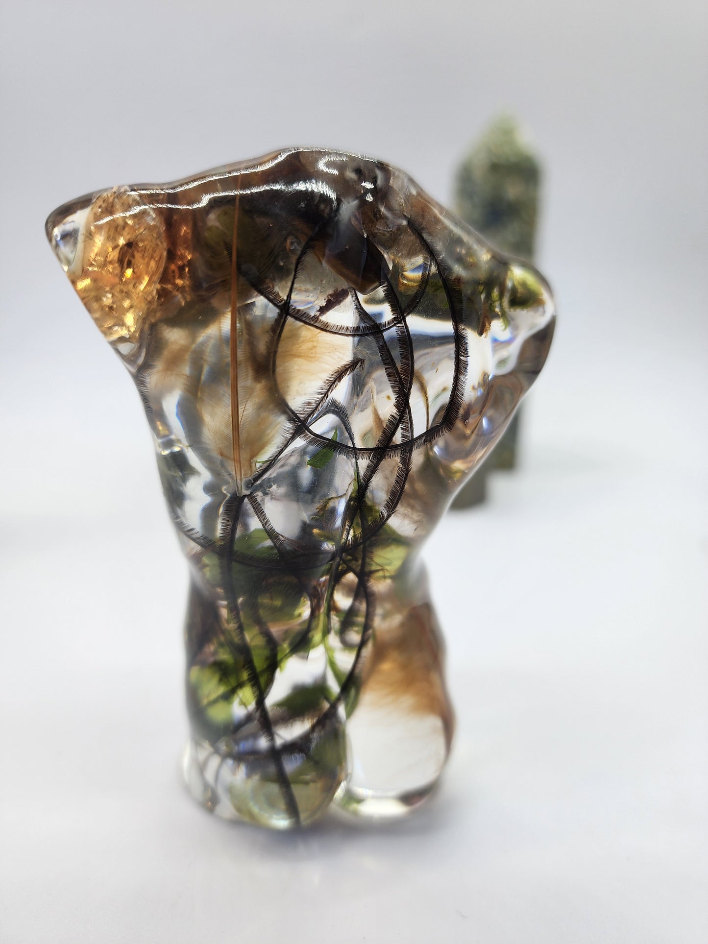 Handmade Forest-Themed Angel Figures, male and female
