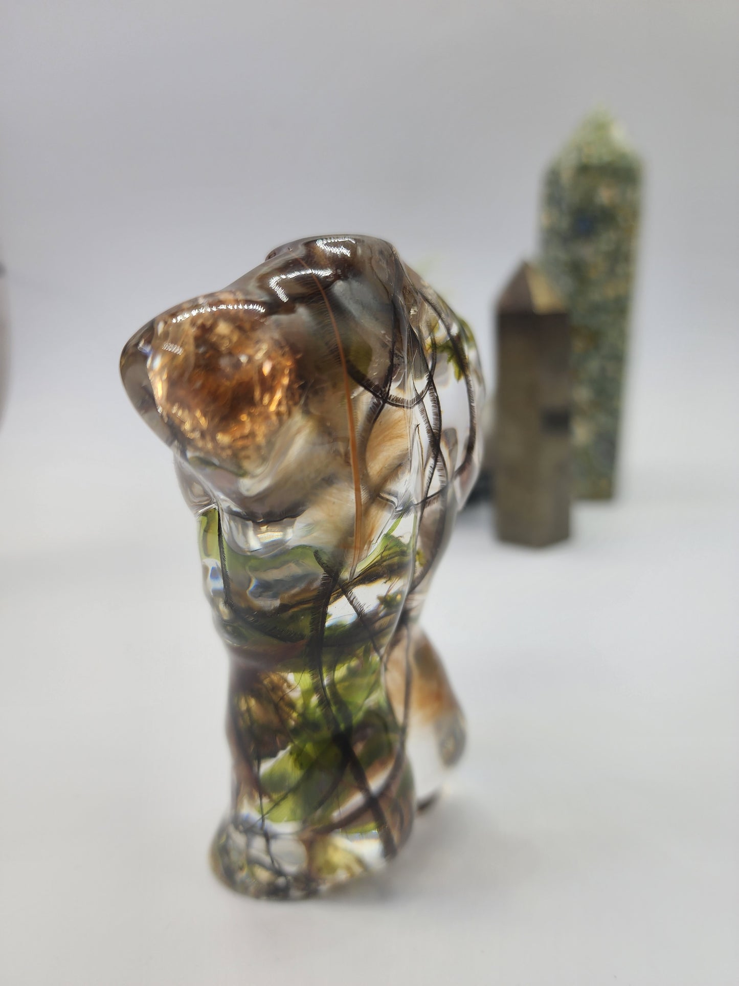 Handmade Forest-Themed Angel Figures, male and female