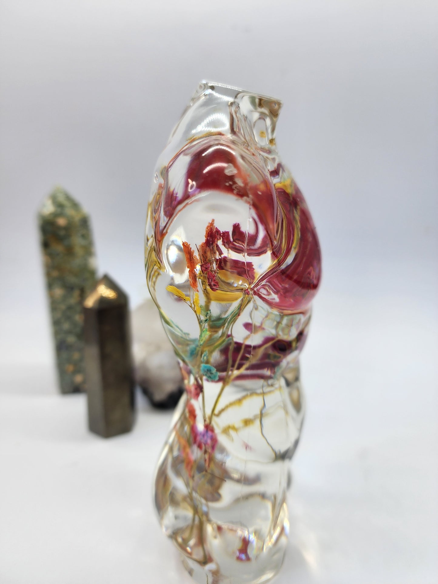 Handmade Male Figure with Rainbow Botanicals