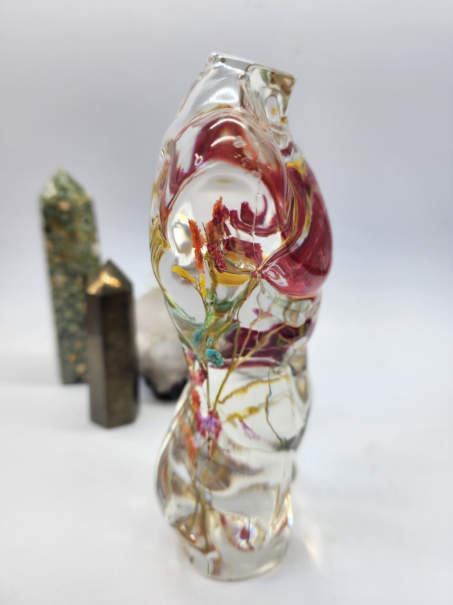 Handmade Male Figure with Rainbow Botanicals