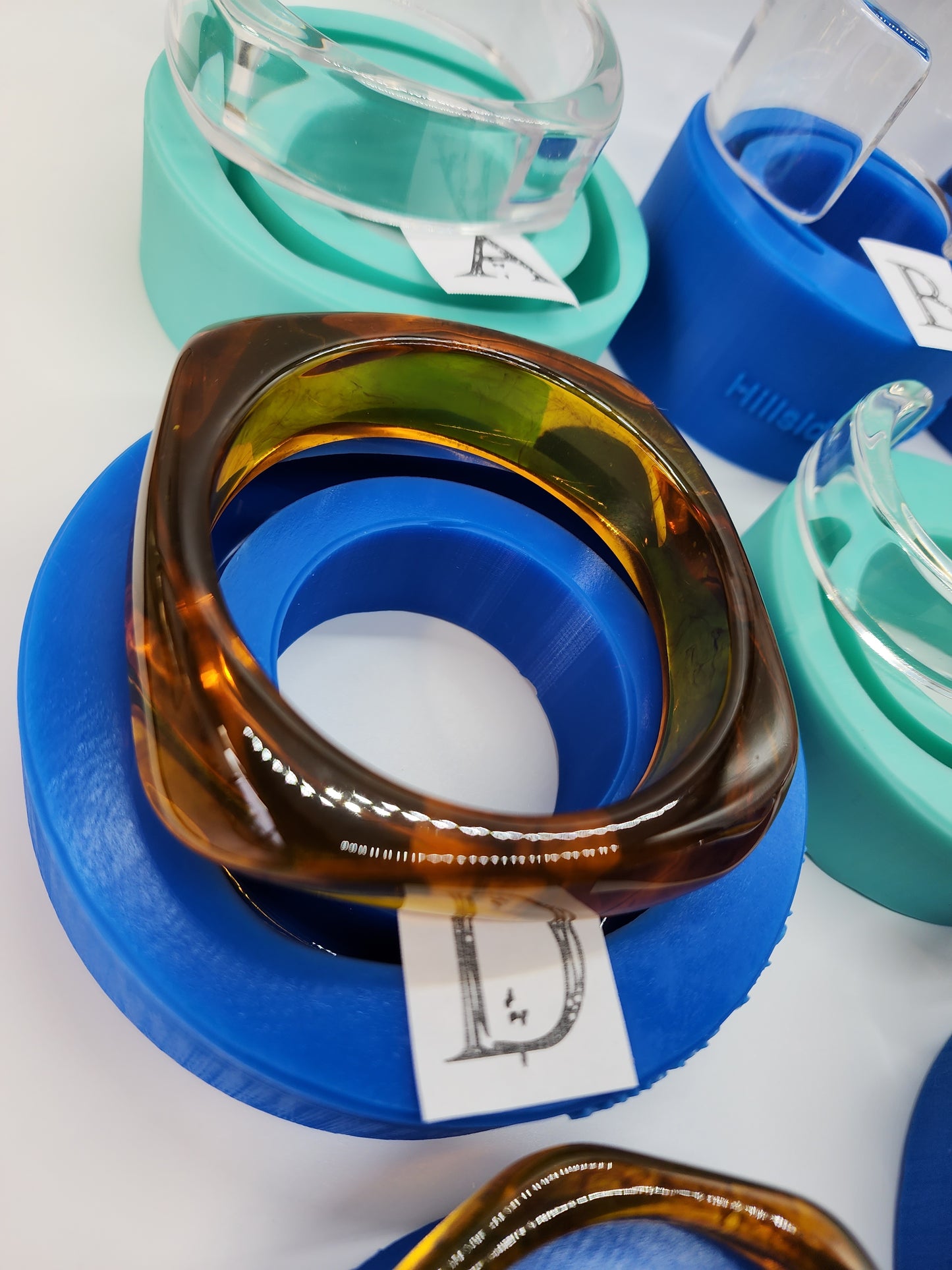 9 Different Bracelet Bangle Style Silicone Moulds. Glossy Finish. Single and Bundle Deal