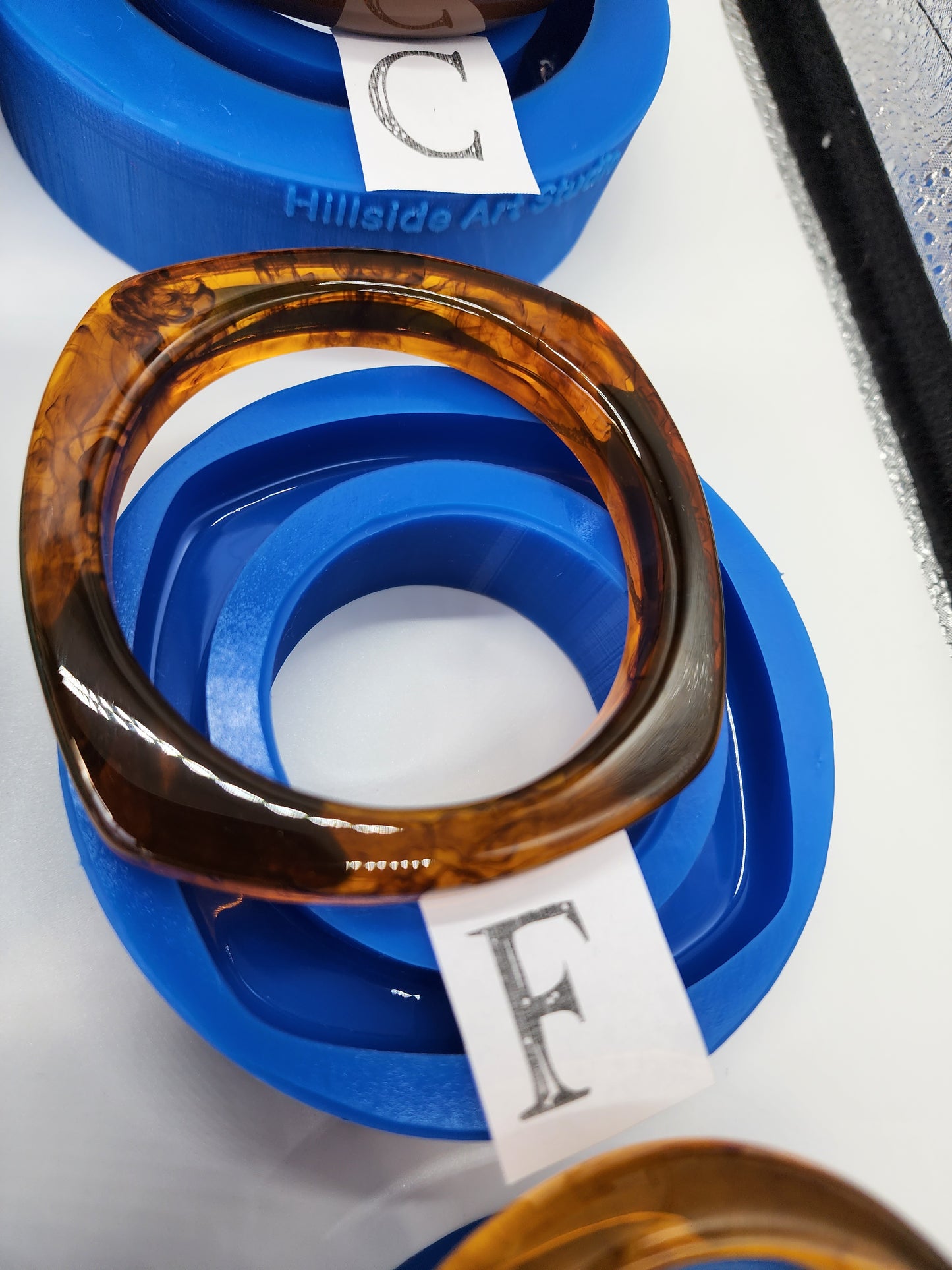 9 Different Bracelet Bangle Style Silicone Moulds. Glossy Finish. Single and Bundle Deal