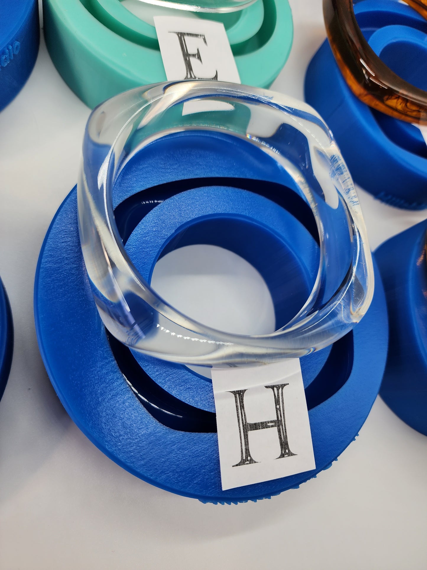 9 Different Bracelet Bangle Style Silicone Moulds. Glossy Finish. Single and Bundle Deal