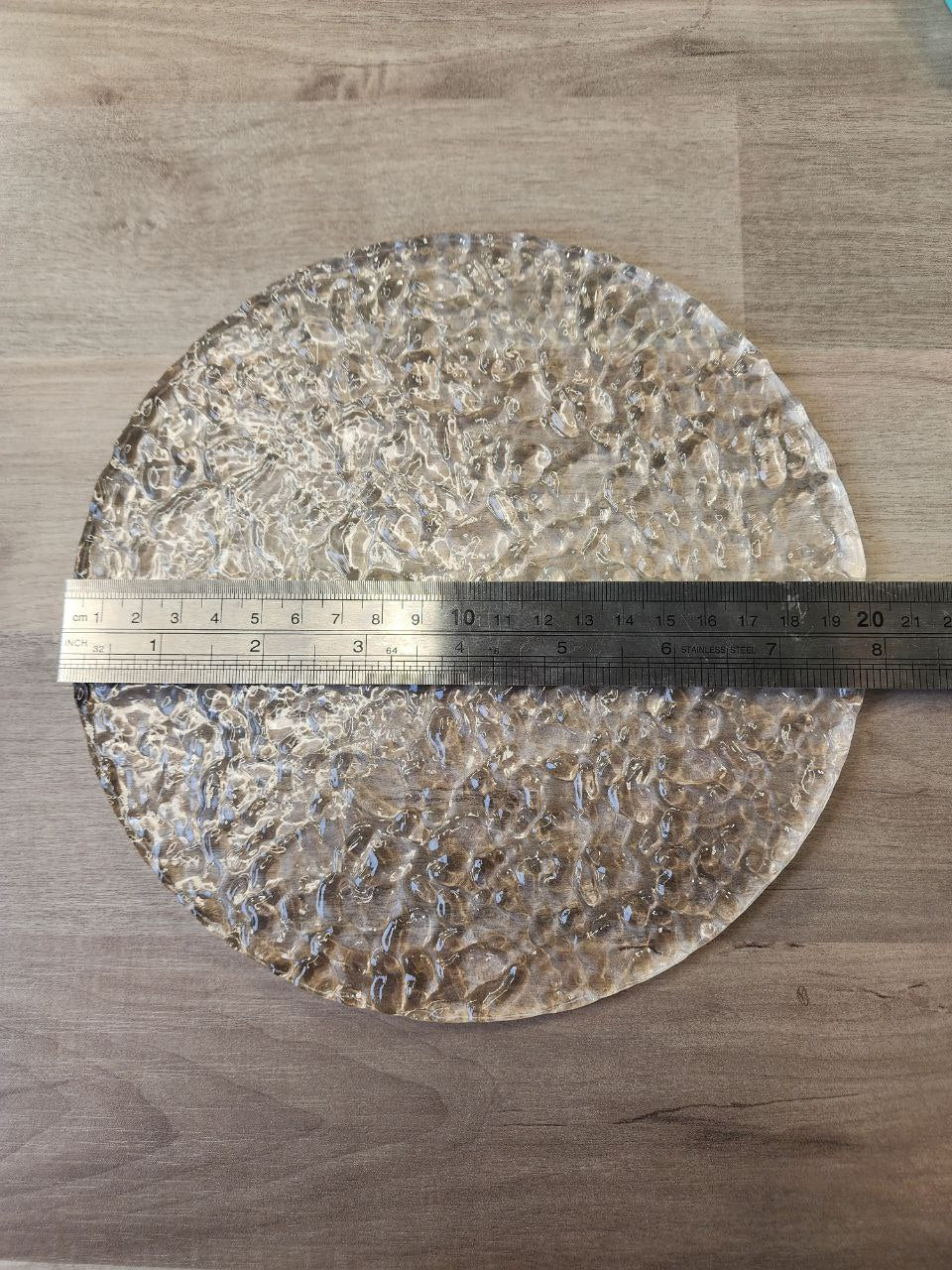 Textured 10 cm and 20 cm Wide Glossy Round Coaster and Centre Piece/Wall Hanging Silicone Mould. Single or Bundle Deal Sets
