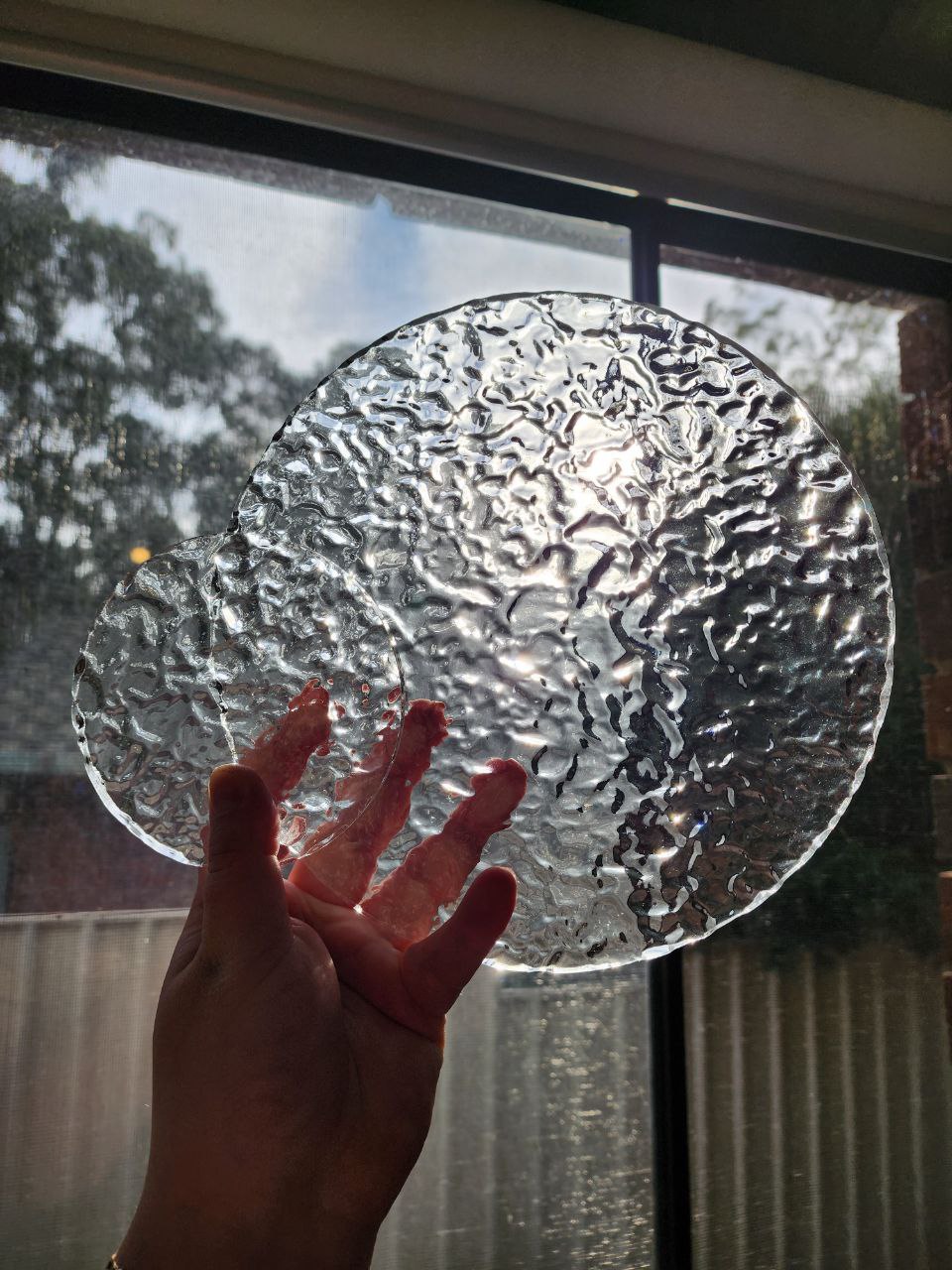 Textured 10 cm and 20 cm Wide Glossy Round Coaster and Centre Piece/Wall Hanging Silicone Mould. Single or Bundle Deal Sets