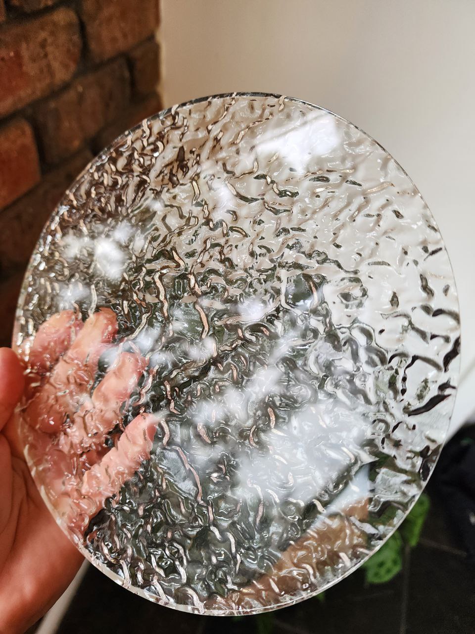 Textured 10 cm and 20 cm Wide Glossy Round Coaster and Centre Piece/Wall Hanging Silicone Mould. Single or Bundle Deal Sets