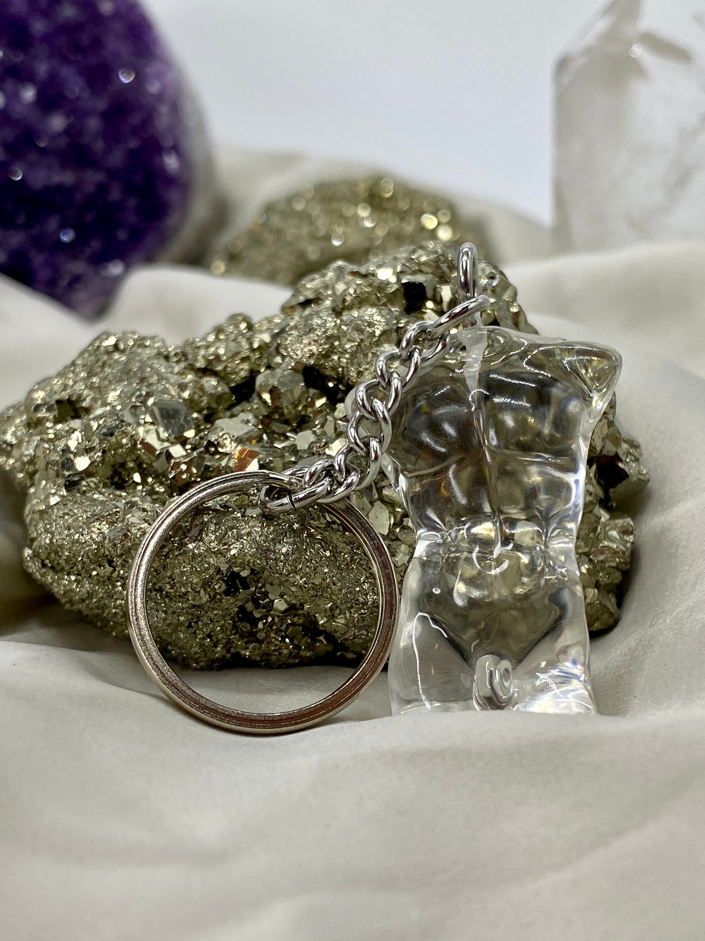 Glossy Silicone Mould of a Male Torso earring, keychain, small and XL statue. 2.5 cm to 17 cm.