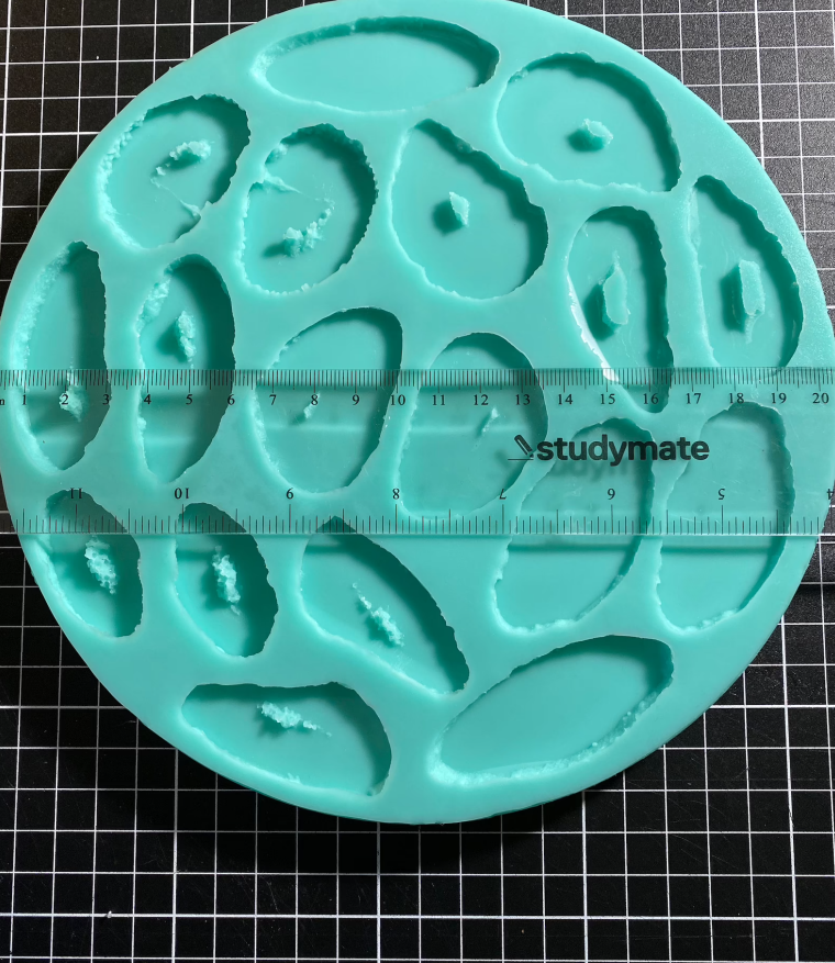 XL Agate Crystal Palette Silicone Mould. 9 Matching pairs. 18 total individual pieces. Make resin earrings, pendants, magnets key-chains