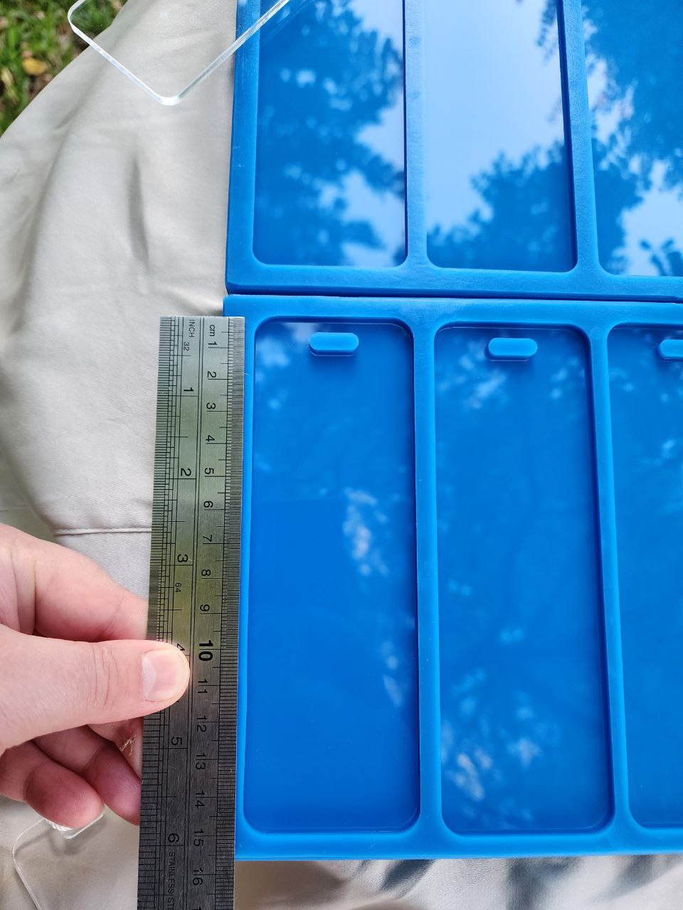 Bookmark/Label Palette Silicone Mould. Rectangle or Arch Shape. Make 5 bookmarks at once. Glossy finish