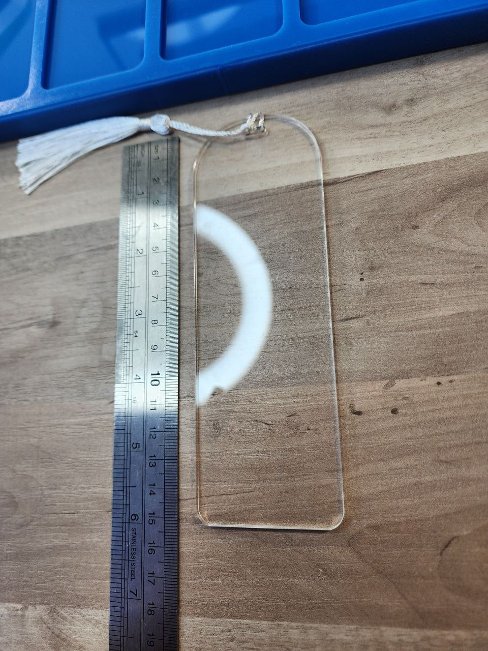 Bookmark/Label Palette Silicone Mould. Rectangle or Arch Shape. Make 5 bookmarks at once. Glossy finish