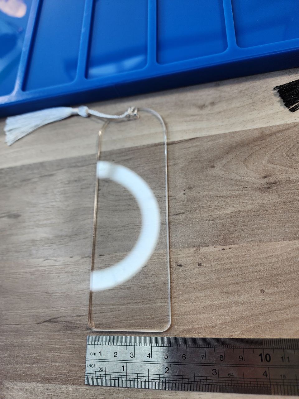 Bookmark/Label Palette Silicone Mould. Rectangle or Arch Shape. Make 5 bookmarks at once. Glossy finish