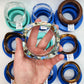 9 Different Bracelet Bangle Style Silicone Moulds. Glossy Finish. Single and Bundle Deal