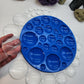 Round Circle Shape; XL Cabochon Palette Silicone Mould - 26 Piece. Large sizes. Make many resin earrings or pendants in one pour!