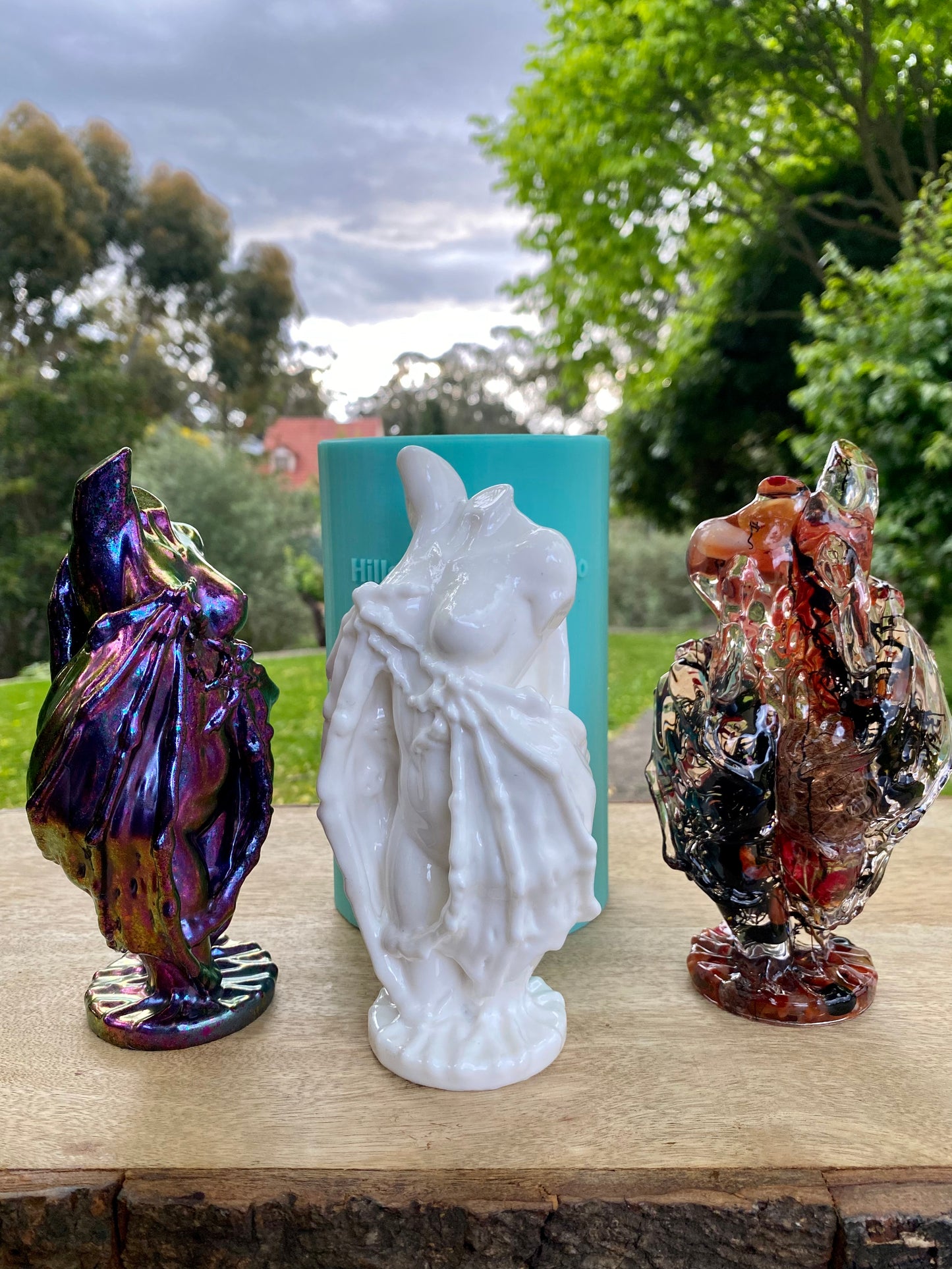 Glossy Finish Silicone Mould of a Fallen Angel/Winged Goddess. LARGE and SMALL Sizes 10 cm and 16 cm tall