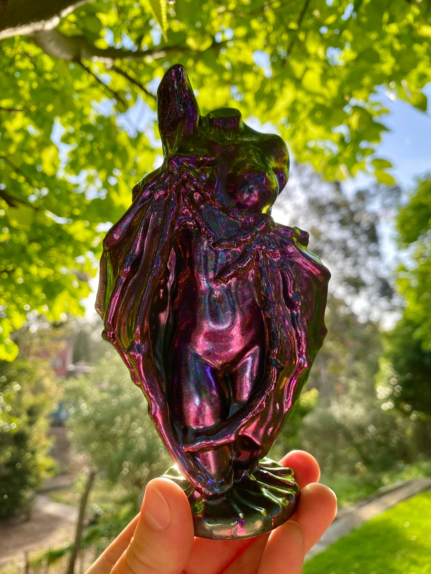 Glossy Finish Silicone Mould of a Fallen Angel/Winged Goddess. LARGE and SMALL Sizes 10 cm and 16 cm tall