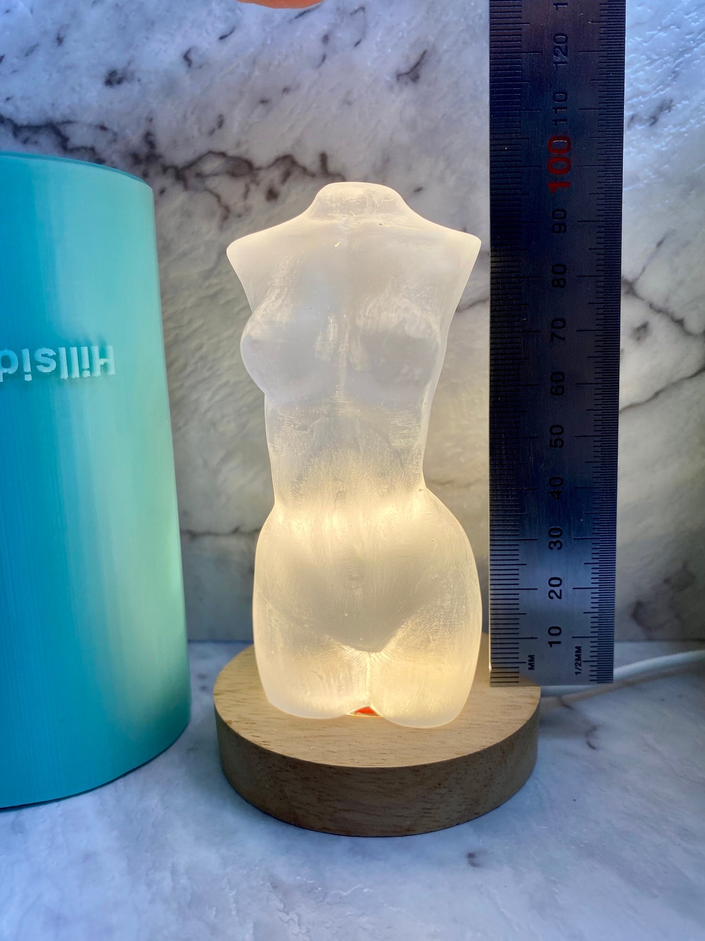 Silicone Mould of a Matte finish goddess. 9.6 cm tall. More detailed version for Candles, Jesmonite, Concrete, etc.