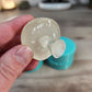 Mushroom Silicone Mould. Glossy finish with unique underside gills & texture. Easy removal. Key ring, pendants, fairy gardens.