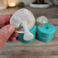 Mushroom Silicone Mould. Glossy finish with unique underside gills & texture. Easy removal. Key ring, pendants, fairy gardens.