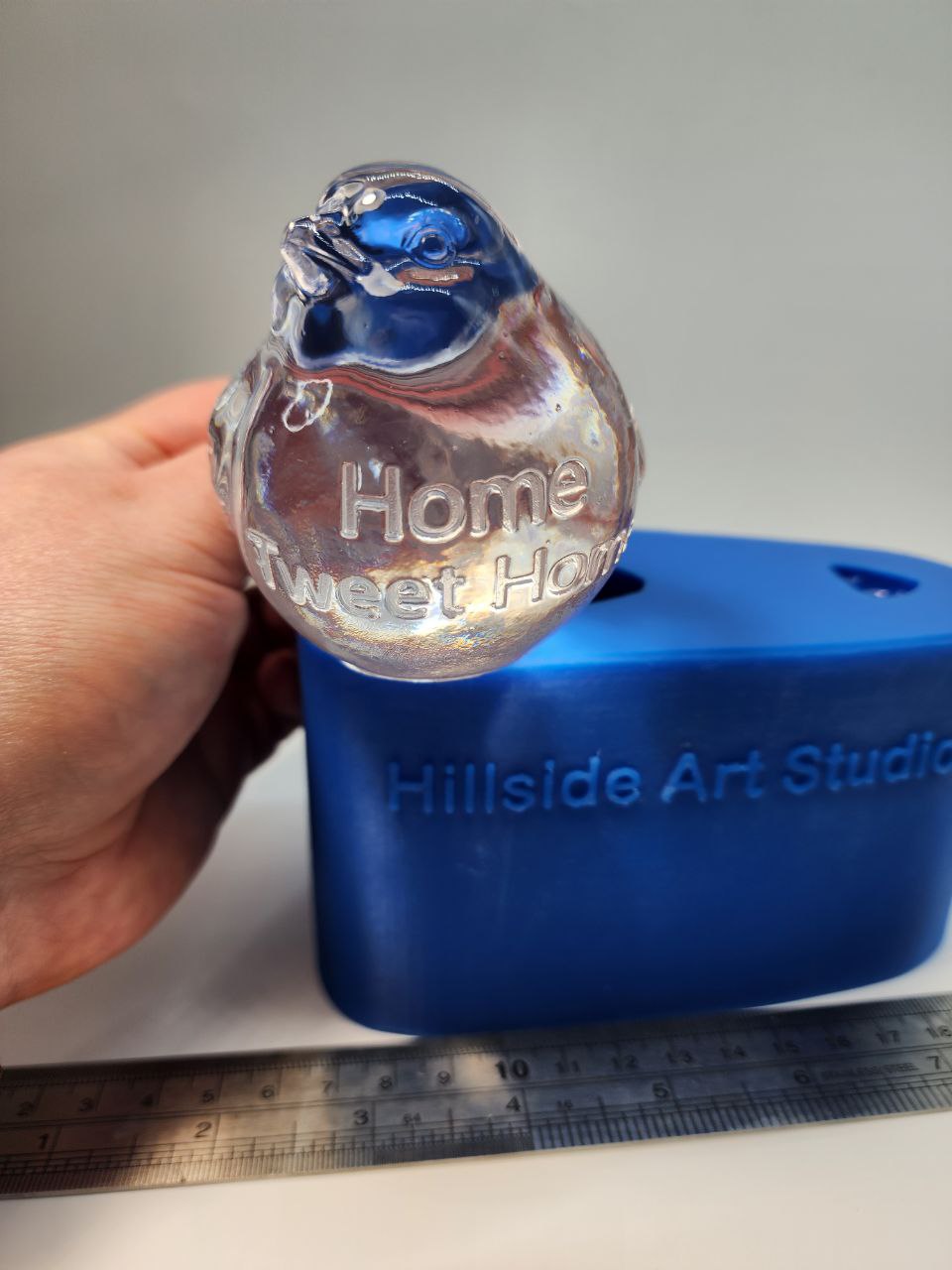 Bird or Sparrow Silicone Mould Saying "Home Tweet Home"