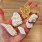 Silicone mould x 5 crystal clusters. Made from real amethyst, pyrite, and quartz crystals