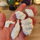 Silicone mould x 5 crystal clusters. Made from real amethyst, pyrite, and quartz crystals