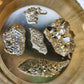 Silicone mould x 5 crystal clusters. Made from real amethyst, pyrite, and quartz crystals