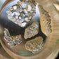 Silicone mould x 5 crystal clusters. Made from real amethyst, pyrite, and quartz crystals