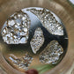 Silicone mould x 5 crystal clusters. Made from real amethyst, pyrite, and quartz crystals