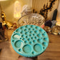 Round/Circle Cabochon Palette Silicone Mould - 49 piece round flat, raised and faceted. Easily make many pairs of earrings, pendants at once. Faceted sun catcher cabs that reflect rainbows.