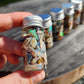 Raw Australian Opal Chips - 10 ml or 5 ml glass vial. Mix in resin and make jewellery. Make raw wire wrapped pendants, or cut, sand and polish for high end jewellery.