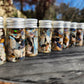 Raw Australian Opal Chips - 10 ml or 5 ml glass vial. Mix in resin and make jewellery. Make raw wire wrapped pendants, or cut, sand and polish for high end jewellery.