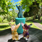 Goddess Figure Silicone Mould in an Arms Up Pose called “Rubi”. Glossy Finish.