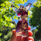 Goddess Figure Silicone Mould in an Arms Up Pose called “Rubi”. Glossy Finish.