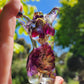 Goddess Figure Silicone Mould in an Arms Up Pose called “Rubi”. Glossy Finish.