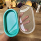 Large Pill Tray Silicone Mould with Deep Back for whole floral layering.