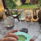 Lotus Flower Geode Crystal Handmade Silicone Mould. Holds Crystal balls or mini ring and trinket holder.