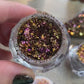 'Sun Gaze' Chameleon Colour Shifting Flakes. Lilac - gold - green. 0.65g, 0.4g, 0.1g. Skin Safe, Resin Art, Nail Art