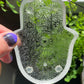 Handmade Silicone Mould Mandala pattern Hamsa Hand with protection eye. Shallow Trinket Dish/Incense Holder