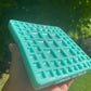 Square/Diamond Cabochon Palette Silicone Mould - 69 Pieces - various sizes.