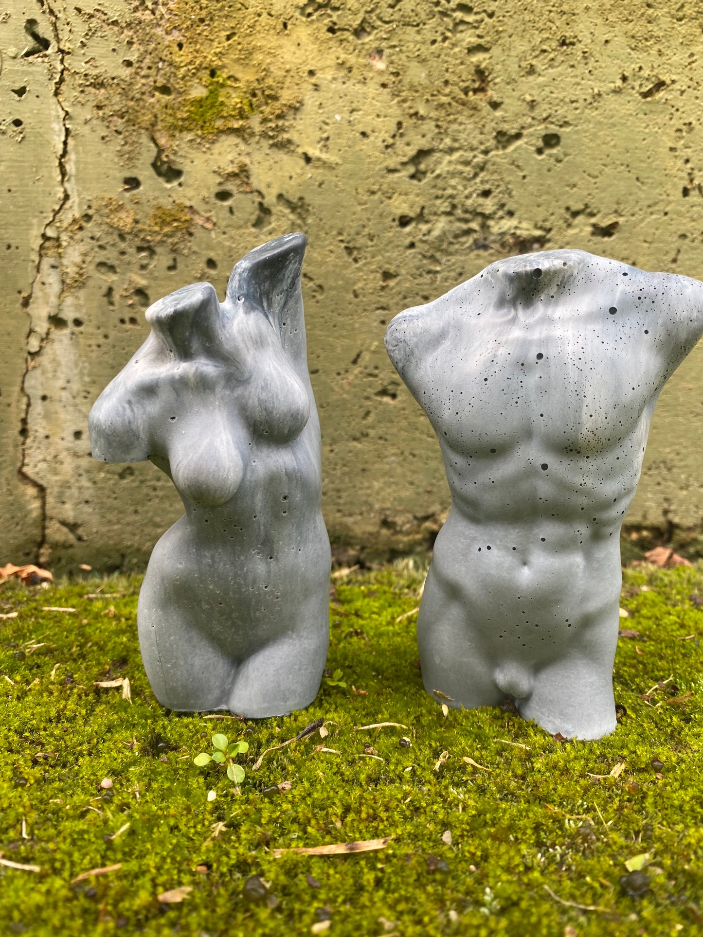 Glossy Silicone Mould of a Male Torso earring, keychain, small and XL statue. 2.5 cm to 17 cm.