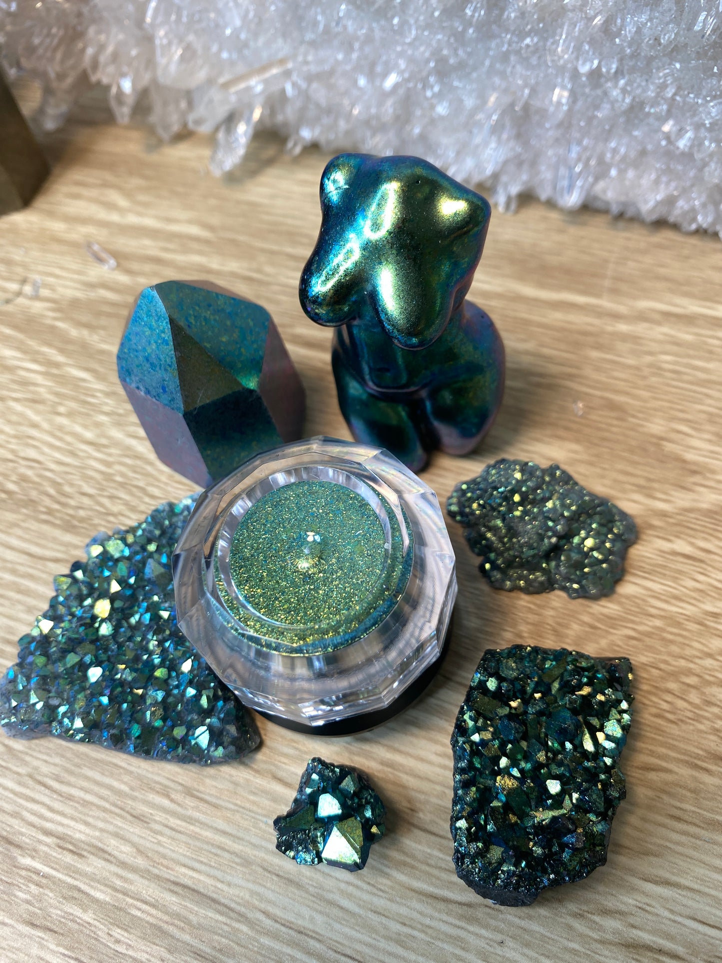 'Serenade of the Sea' Chameleon Colour Shifting Flakes. Lilac - gold - green. 0.65g, 0.4g, 0.1g. Skin Safe, Resin Art, Nail Art