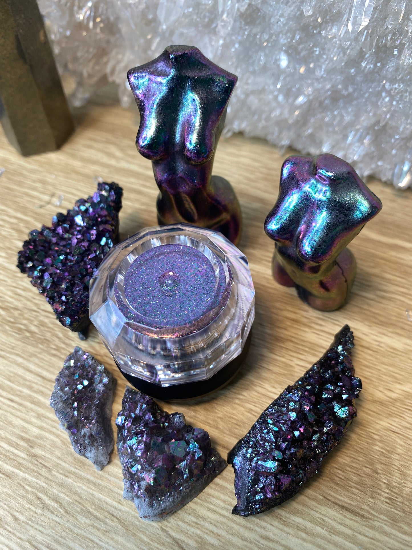 'Moonlight Magic' Chameleon Colour Shifting Flakes. Lilac, gold, green. 0.65g, 0.4g, 0.1g. Skin Safe, Resin Art, Nail Art