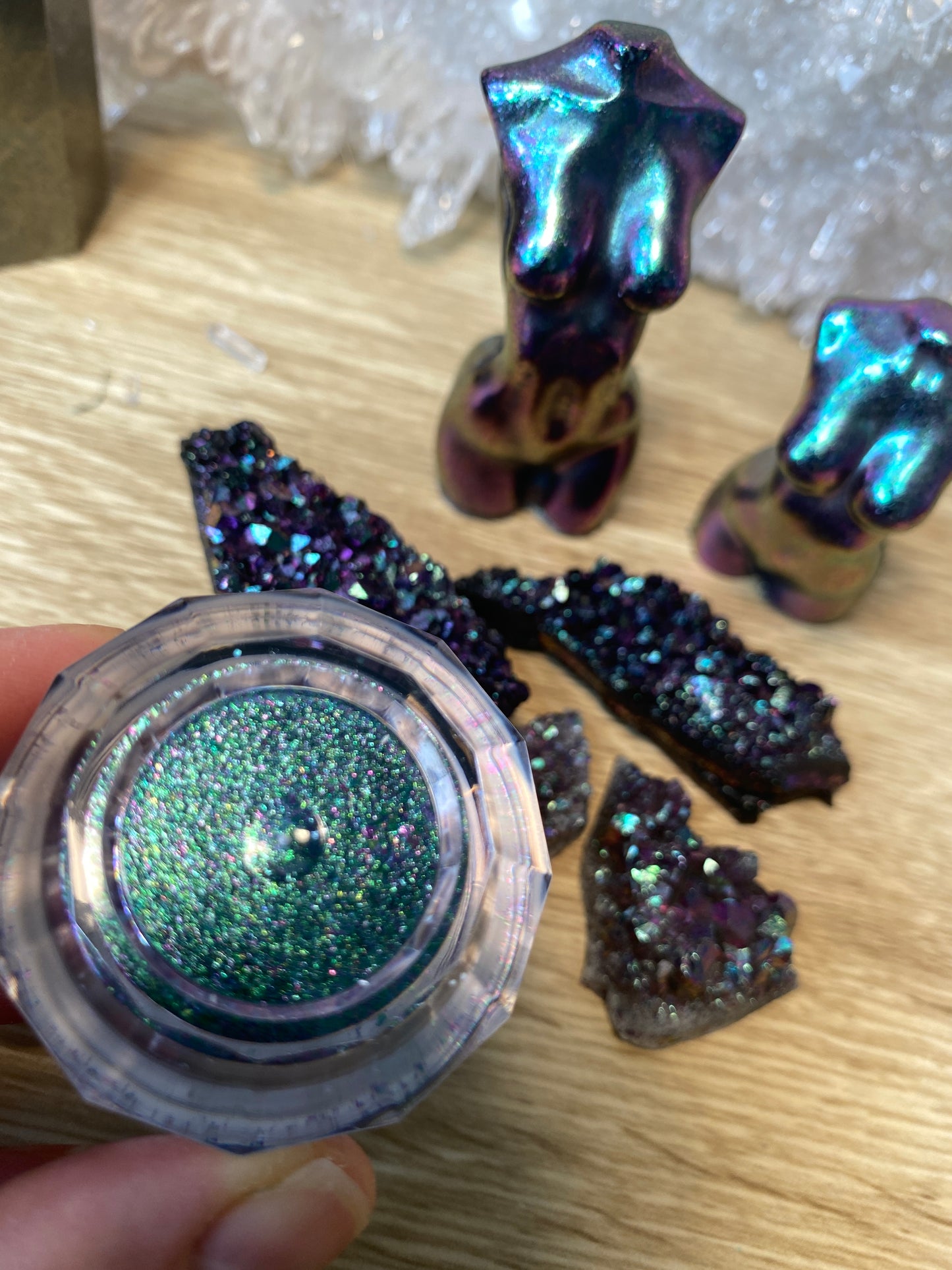 'Moonlight Magic' Chameleon Colour Shifting Flakes. Lilac, gold, green. 0.65g, 0.4g, 0.1g. Skin Safe, Resin Art, Nail Art