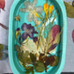 Large Pill Tray Silicone Mould with Deep Back for whole floral layering.