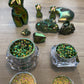 'Sage Shimmer' Chameleon Colour Shifting Flakes. Lilac - gold - green. 0.65g, 0.4g, 0.1g. Skin Safe, Resin Art, Nail Art