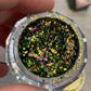 'Sage Shimmer' Chameleon Colour Shifting Flakes. Lilac - gold - green. 0.65g, 0.4g, 0.1g. Skin Safe, Resin Art, Nail Art