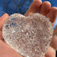 Silicone Mould - Carved Amethyst Cluster Love Heart - round shape